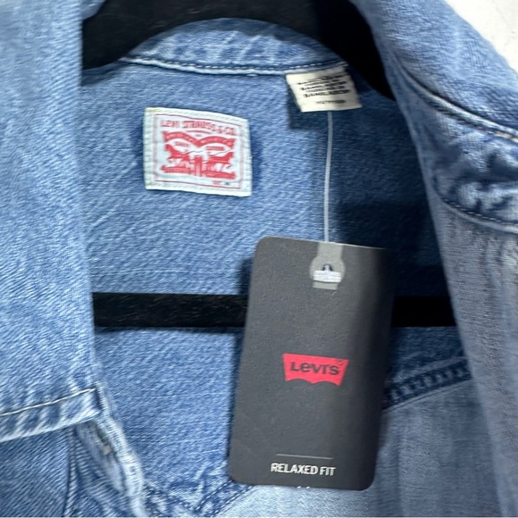 Levi’s | Louisa Denim Shirt Dress | Snap Button Western Dress | NWT | Size XS - Picture 4 of 8